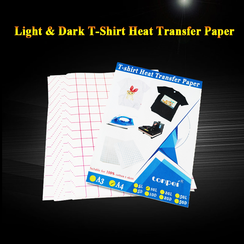 White Toner Transfer Paper - 10 folhas de papel de transferência