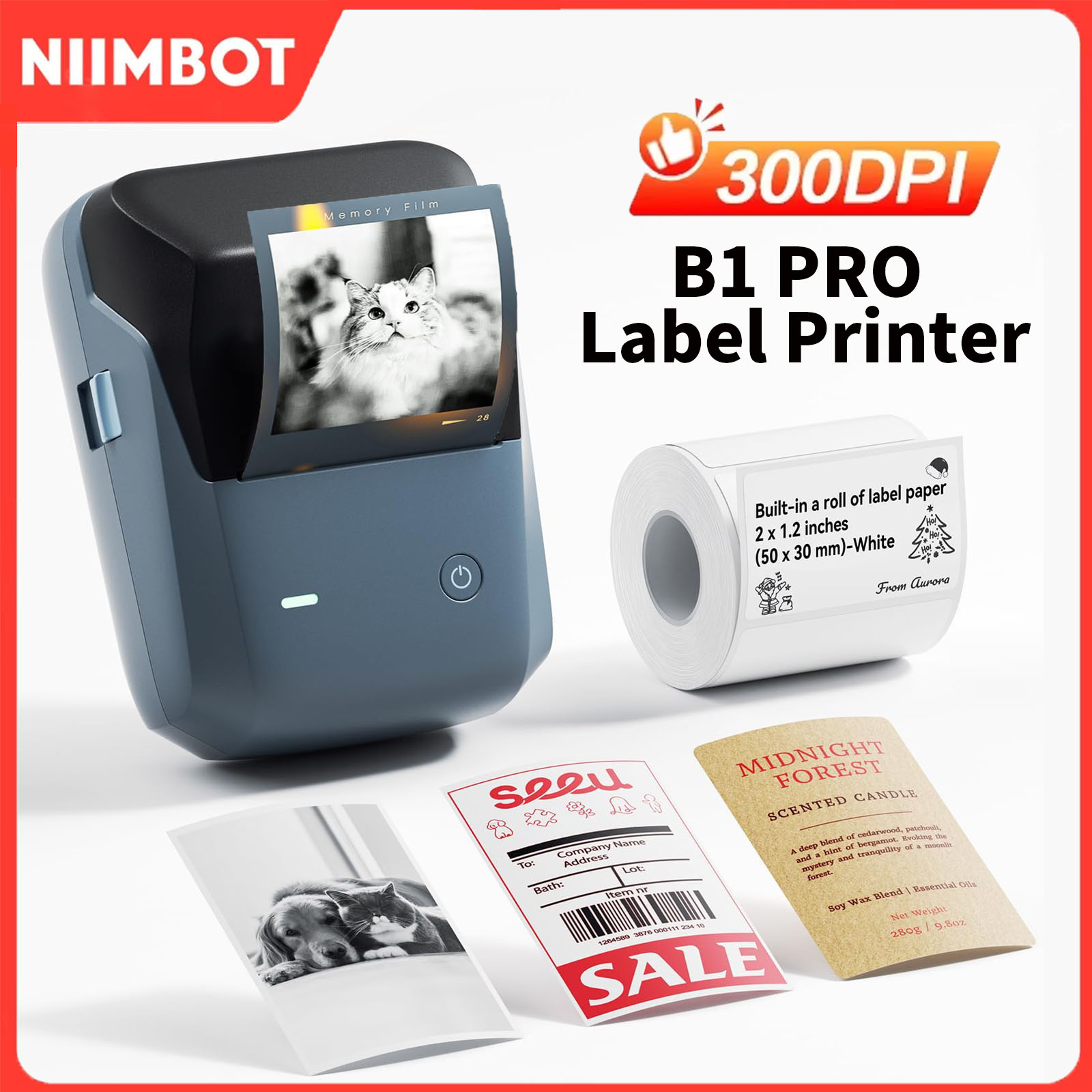 Commercial Printing Dpi - Impressora de Etiquetas Niimbot B1/B1PRO 200/300