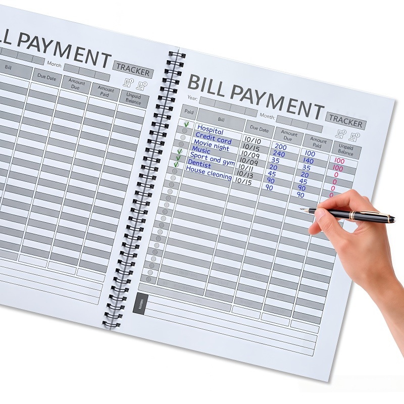 Commercial Printing Books - Caderno de Planejamento Financeiro para Pagamento