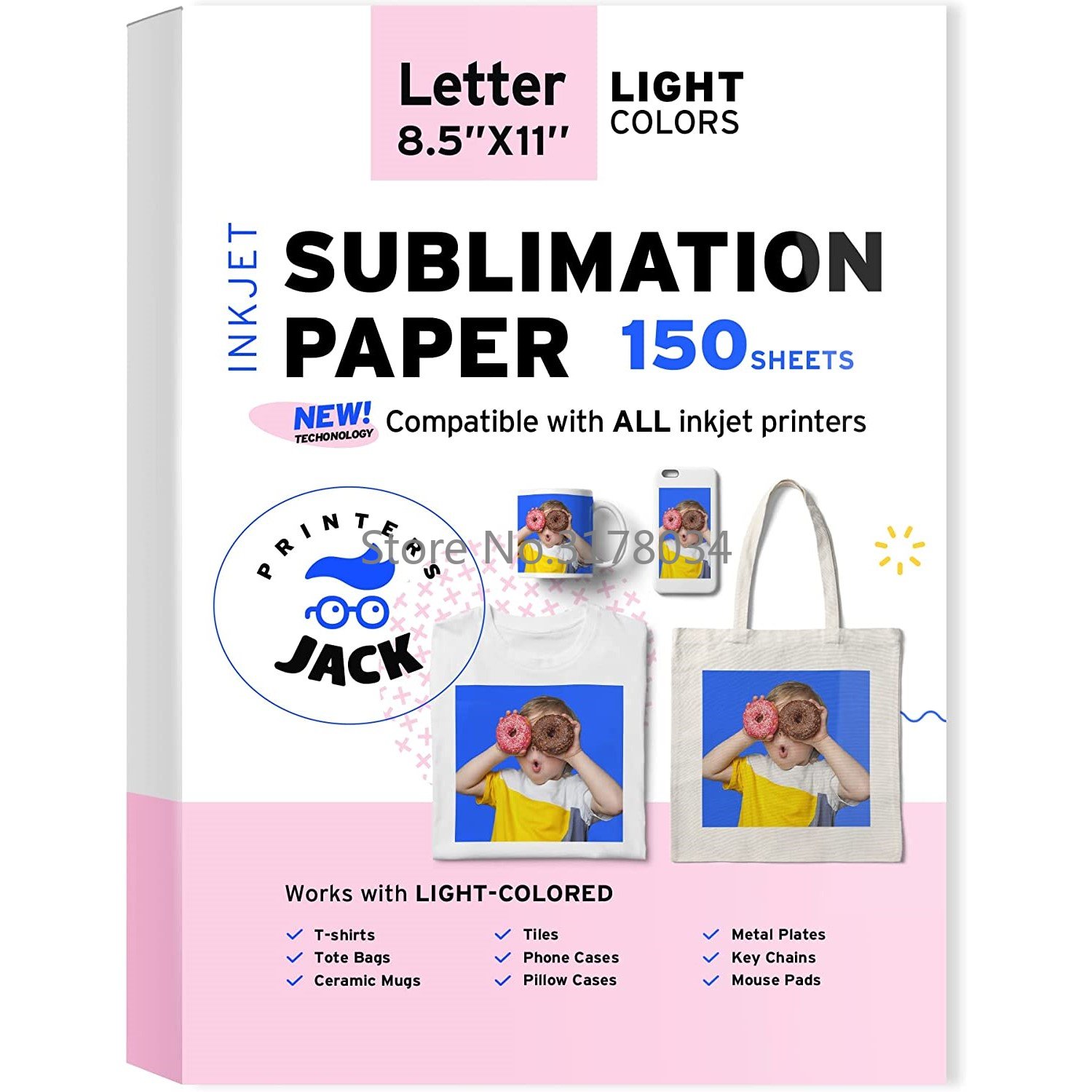 White Toner Transfer Paper - Transferência de calor de papel de