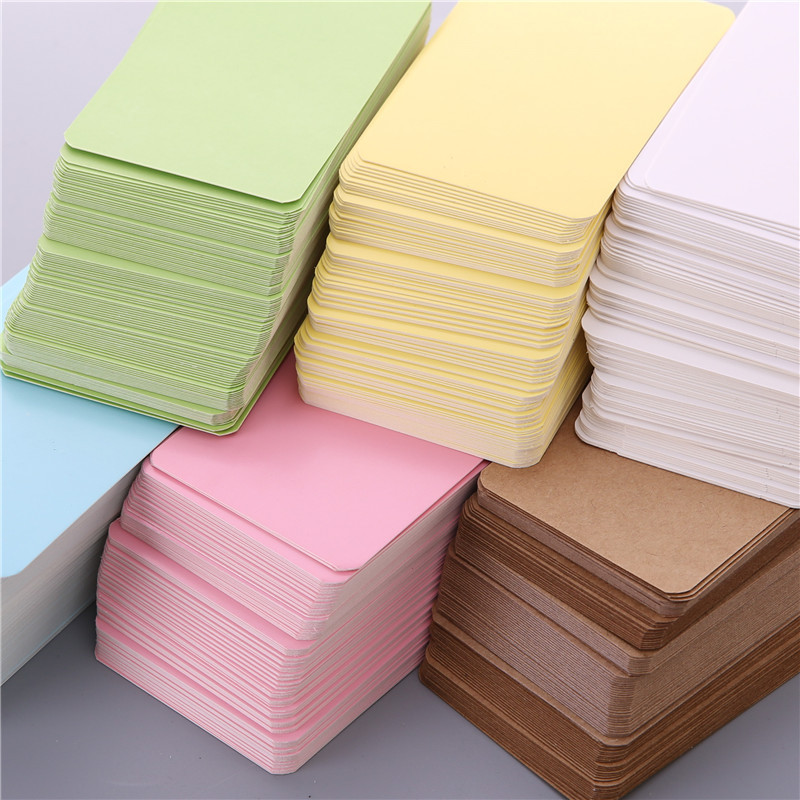 Commercial Printing Books - 100 pces 9*5.2cm cartão em branco