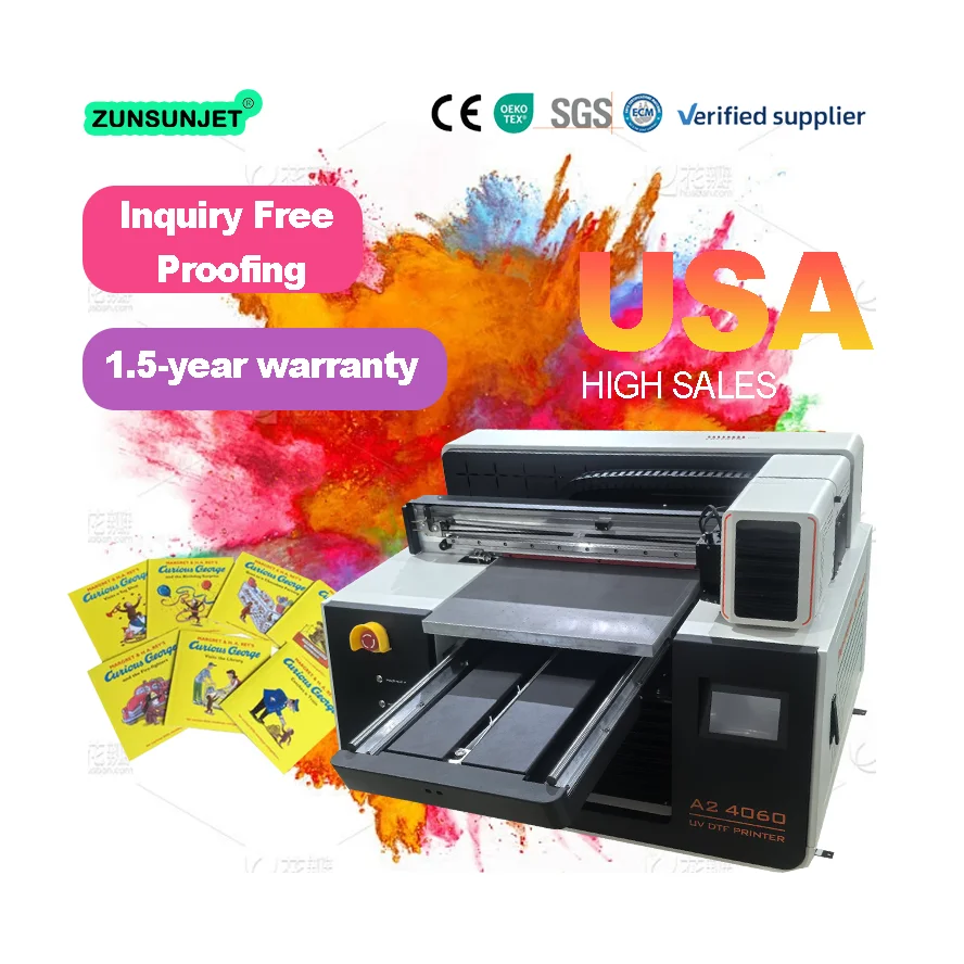 Uv Flatbed Printer - Impressora UV DTF A2 Compacta para