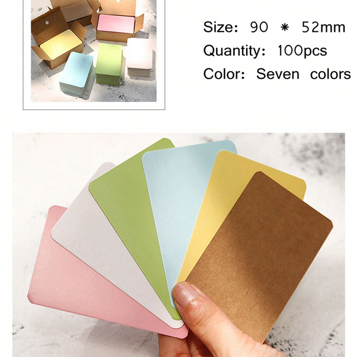 100 pces 9*5.2cm cartão em bra - Commercial Printing Books avaliação e preço